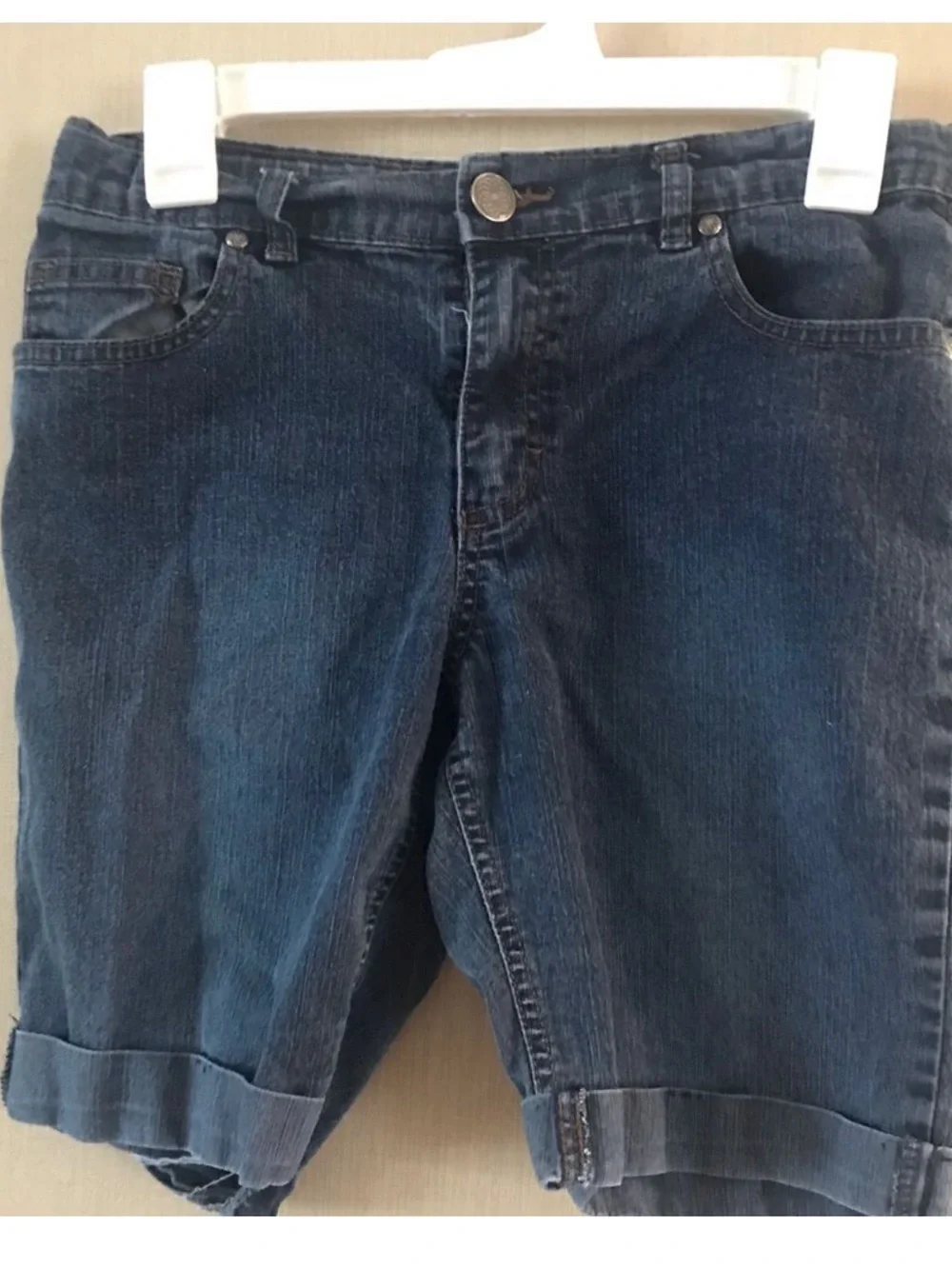 Circo Gray Kids' Denim Roll-Cuff Shorts